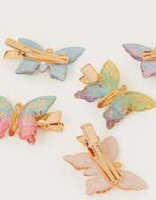 5-Pack Rainbow Butterfly Clips, , large