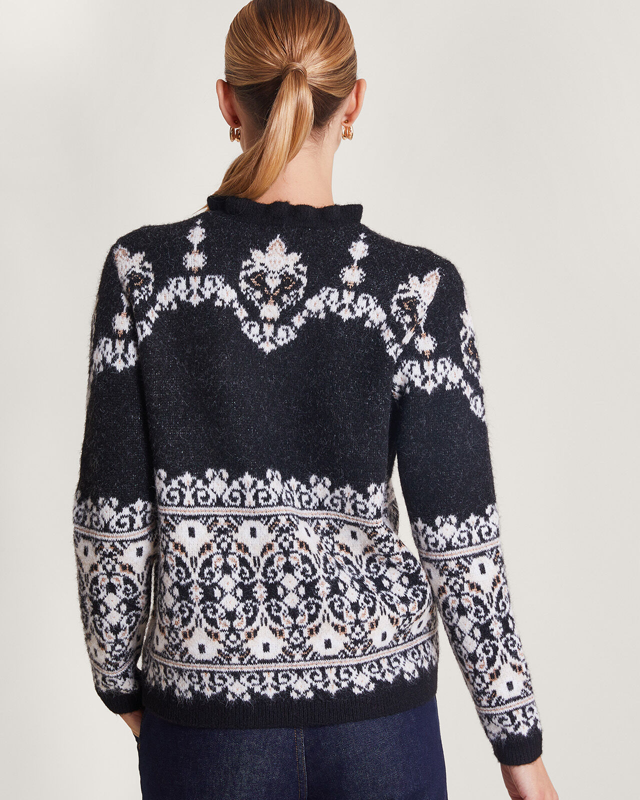 Grey fair clearance isle sweater