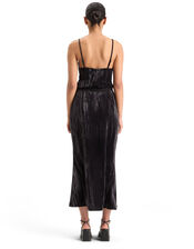 Scotch and Soda Velvet Midi Skirt, Black (BLACK), large
