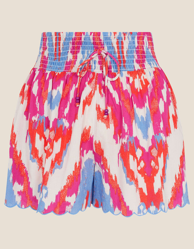 Ikat Print Shorts in LENZING™ ECOVERO™ Pink | Shorts | Monsoon Global.