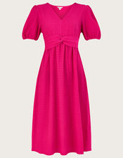 Twist Detail Jersey Midi Dress, Pink (PINK), large