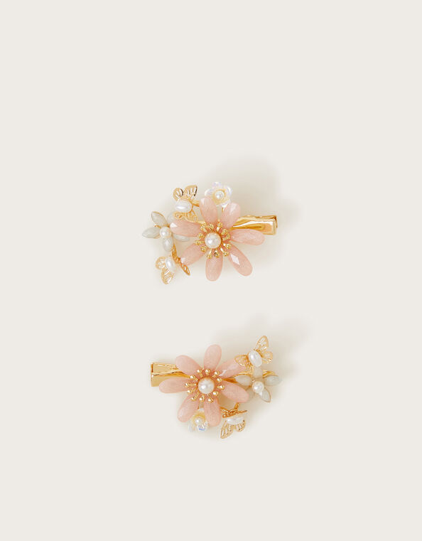 2-Pack Gardenia Metal Hair Clips, , large