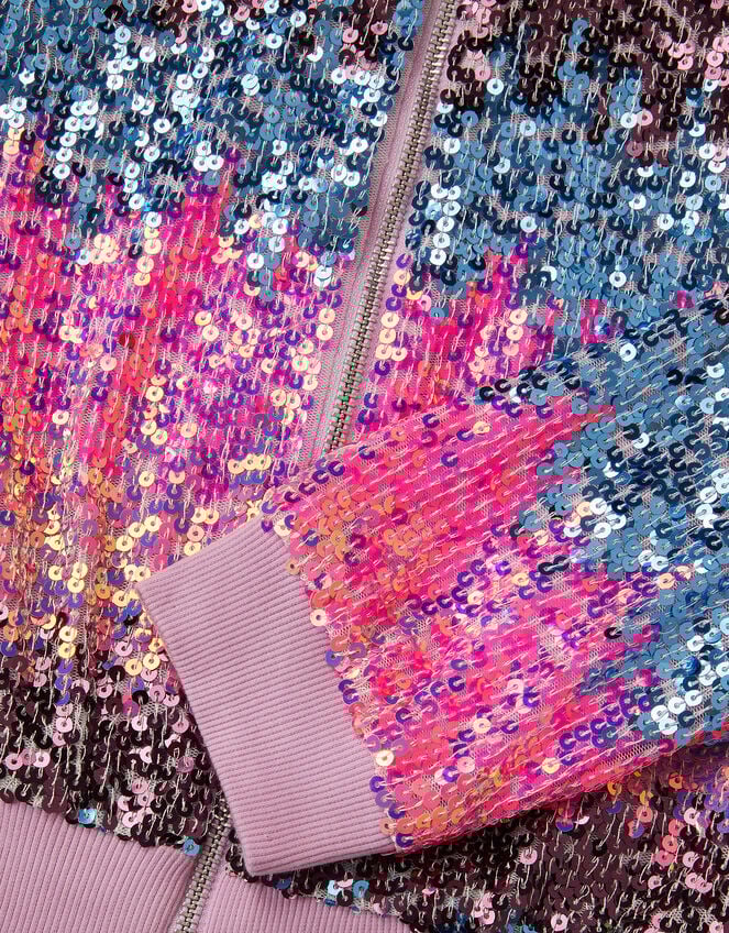 Ombr&eacute; Sequin Bomber Jacket, Multi (MULTI), large