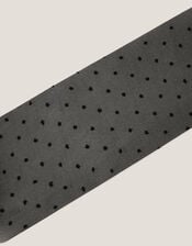 Semi Sheer Polka Dot Tights, Black (BLACK), large