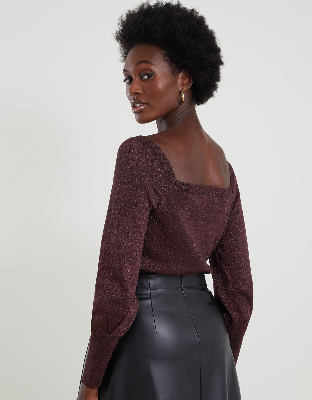 Bronze metallic sweater online