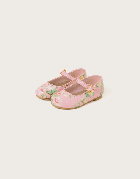 Baby Patent Floral Ballerina Flats Pink, Pink (PINK), large