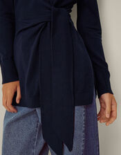 Tina Tie Side Jumper, Blue (NAVY), large