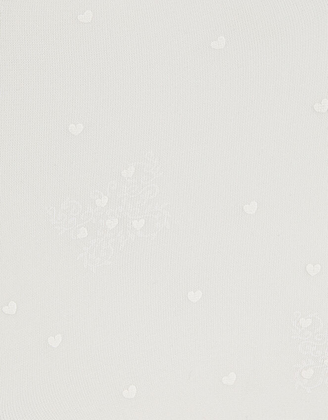 Swirly Heart Flower Tights, Ivory (IVORY), large