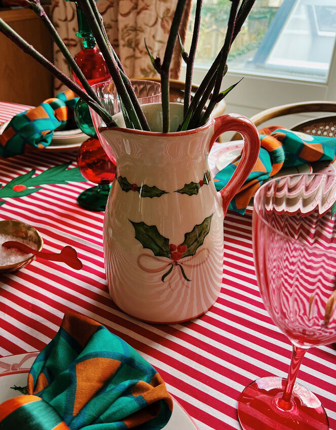 Anna and Nina Holly Jolly Jug, , large
