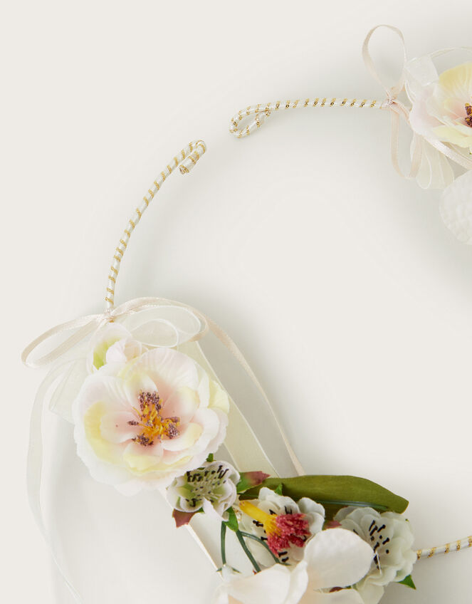 Meadow Ribbon Flower Crown, , large