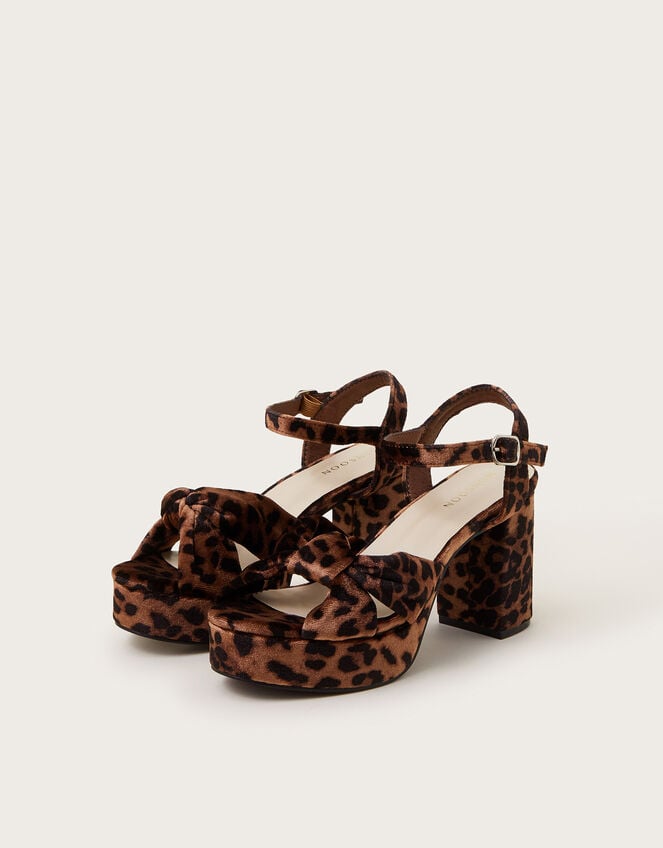 Mara Leopard Print Platform Heels, Multi (MULTI), large