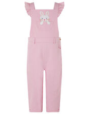 Baby Albi Bunny Dungaree Set, Pink (PINK), large