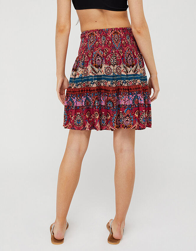 Tamalia Printed Flippy Skirt in LENZING™ ECOVERO™, Pink (PINK), large