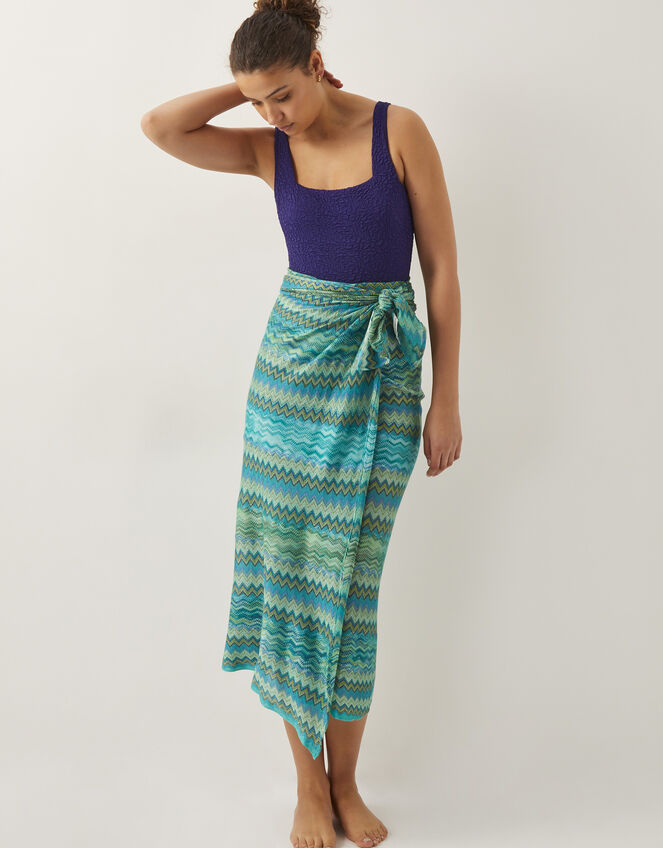 Kylee Textured Square Neck Swimsuit, Blue (NAVY), large