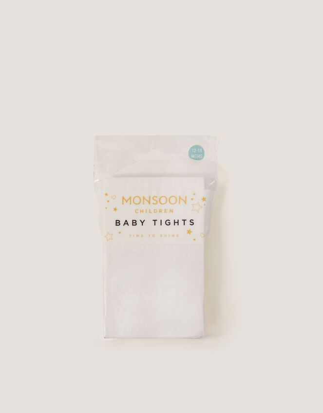 Baby Lace Tights, White (WHITE), large