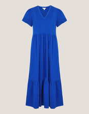 Tanitha Lace Jersey Midi Dress, Blue (COBALT), large