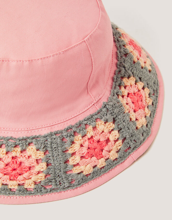 Crochet Bucket Hat, Multi (MULTI), large