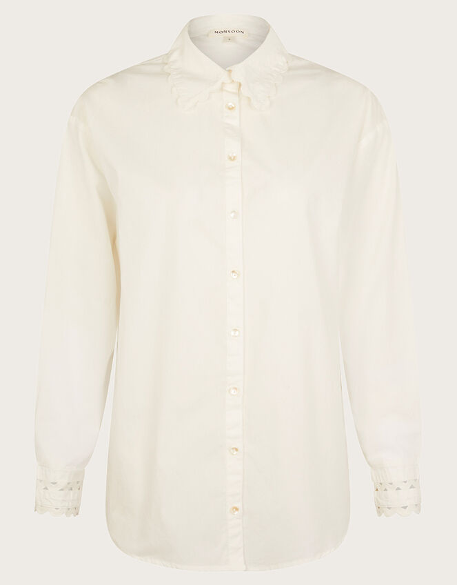 Selma Longline Shirt, White (WHITE), large
