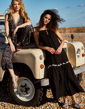 Jaya Maxi Dress in LENZING&trade; ECOVERO&trade;, Black (BLACK), large