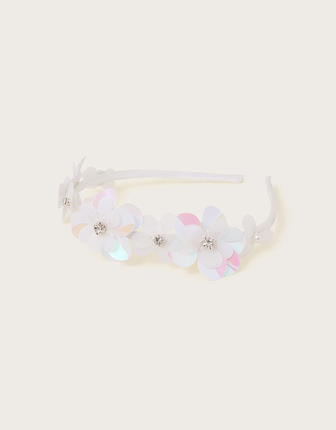 Land of Wonder Sequin Flower Headband, , large