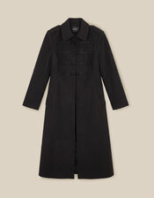Katie Military Coat, Black (BLACK), large
