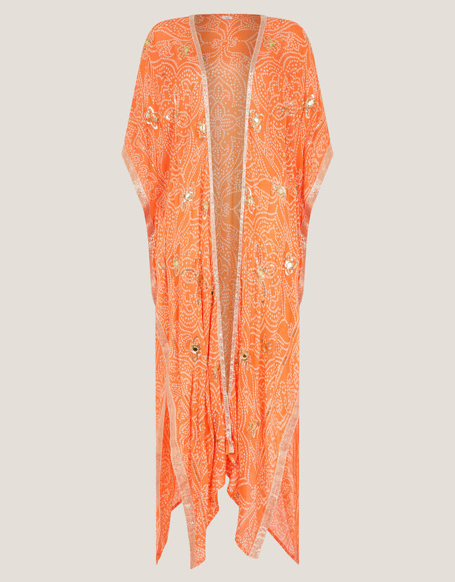Abby Bandhani Sequin Beach Cover-Up, , large