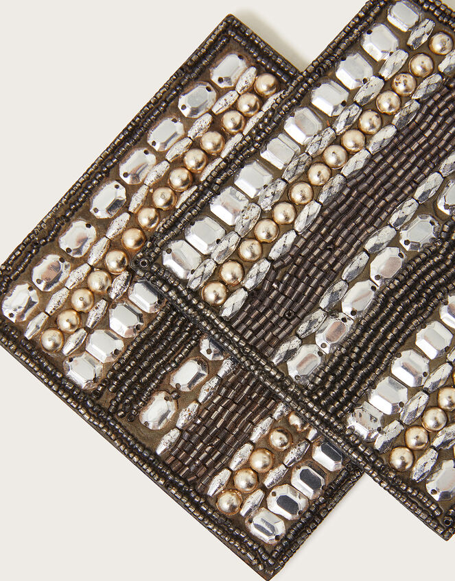 Beaded Square Coasters Set of Two, , large