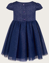 Baby Freya Glitter Dress, Blue (NAVY), large