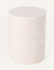Patterned Cylinder Bedside Table, , large