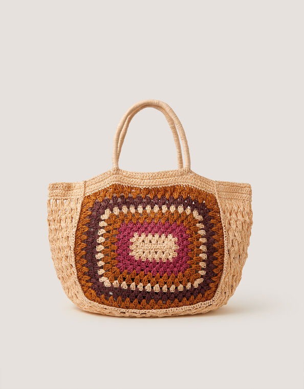 Cate Crochet Beach Bag, , large