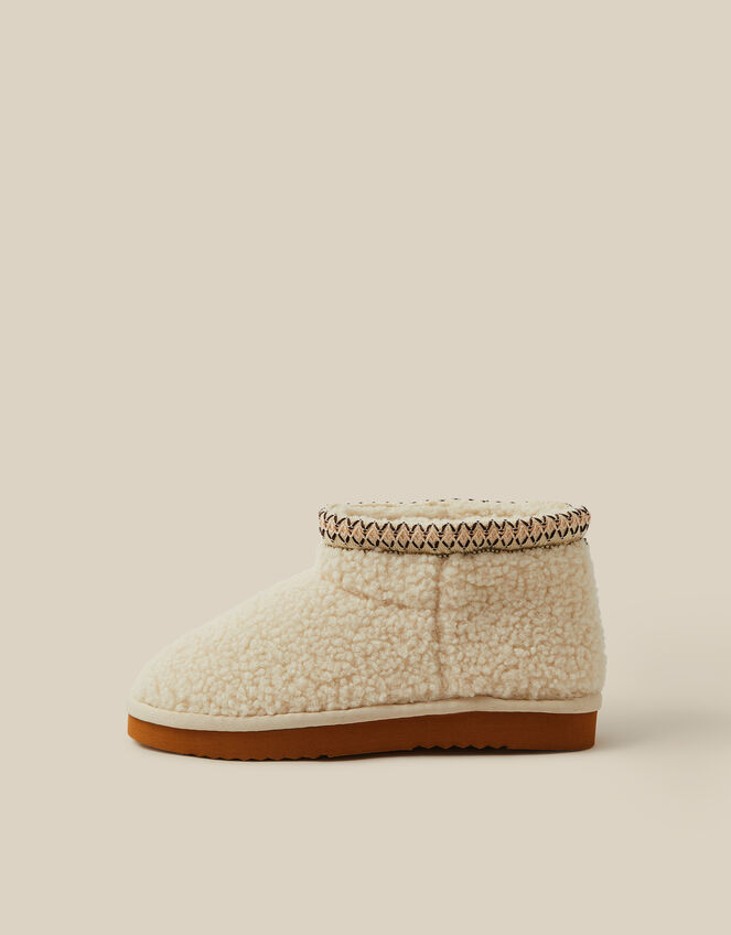 Belinda Borg Boot Slippers, Ivory (IVORY), large