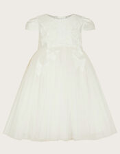 Baby Flourish 3D Dress, Ivory (IVORY), large