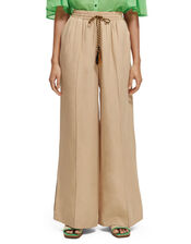 Scotch and Soda Hope High-Waisted Trousers Shorter Length, Natural (NEUTRAL), large