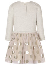 XMAS Baby Sequin Reindeer Disco Dress, Pink (PINK), large