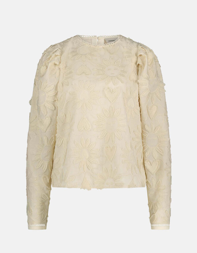 Fabienne Chapot Ida Embroidered Top, White (WHITE), large