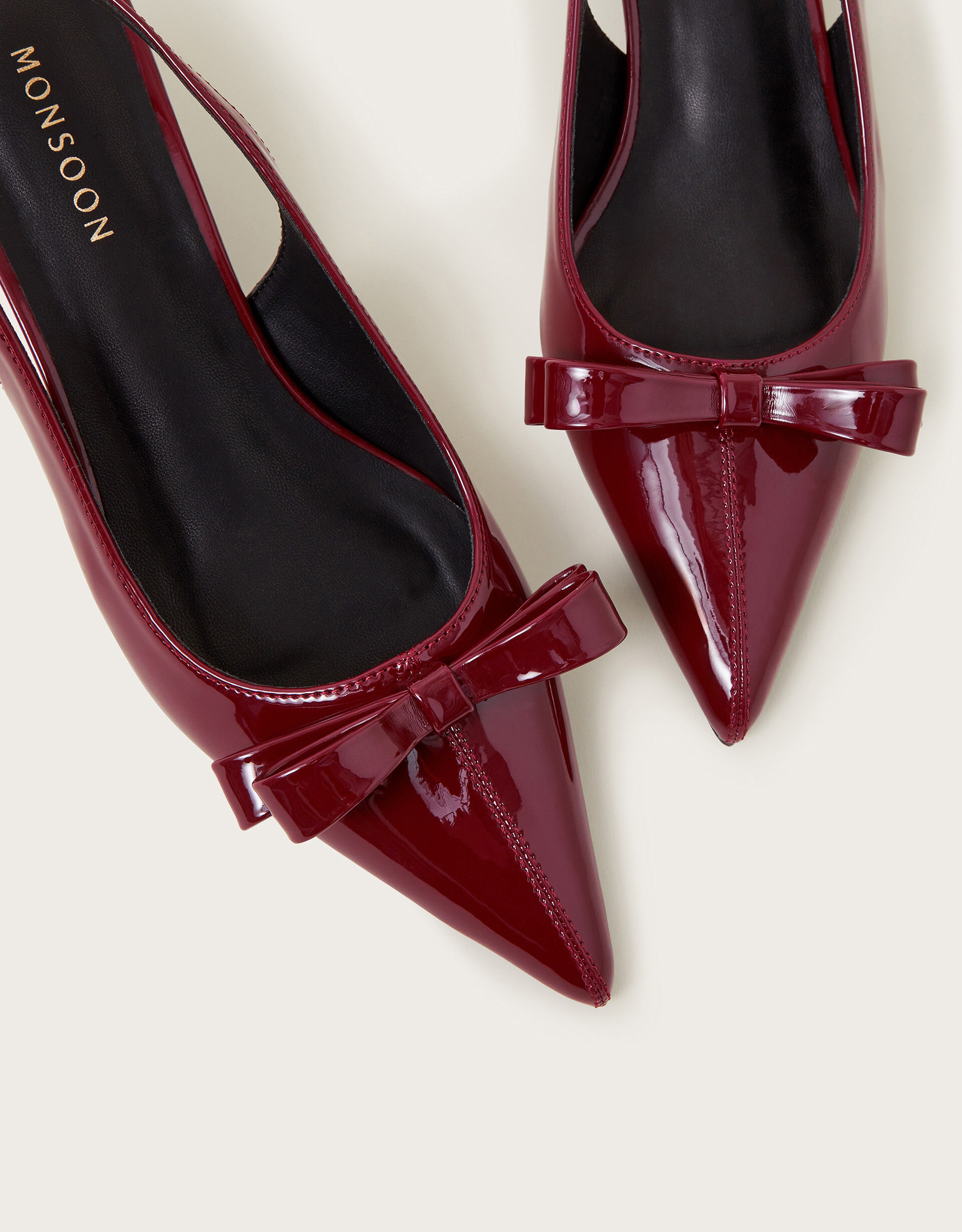 Burgundy slingback heels clearance