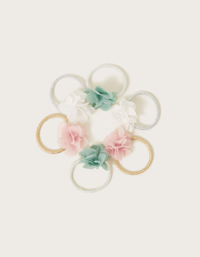 Flower Hair Bands 6 Pack, , large