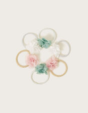 Flower Hair Bands 6 Pack, , large