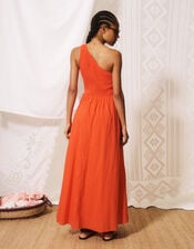 FRNCH Liberatore One Shoulder Maxi Dress, Red (RED), large