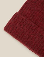 Katie Beanie Hat, Red (BERRY), large