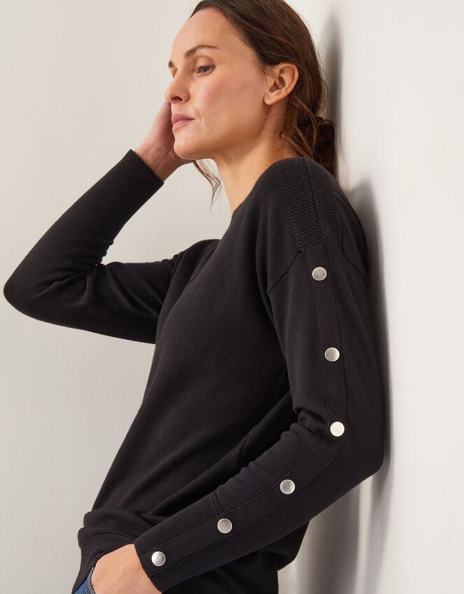 Bria Batwing Jumper, Black (BLACK), large