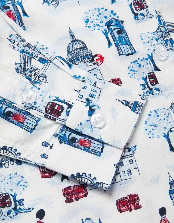 London Print Shirt, Ivory (IVORY), large