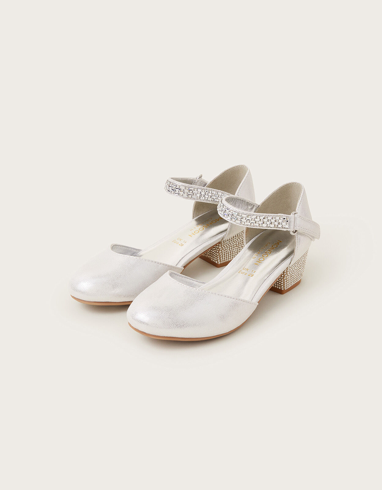 Monsoon girls silver shoes clearance