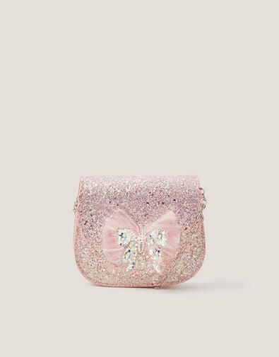 Sparkle Butterfly Crossbody Bag, , large