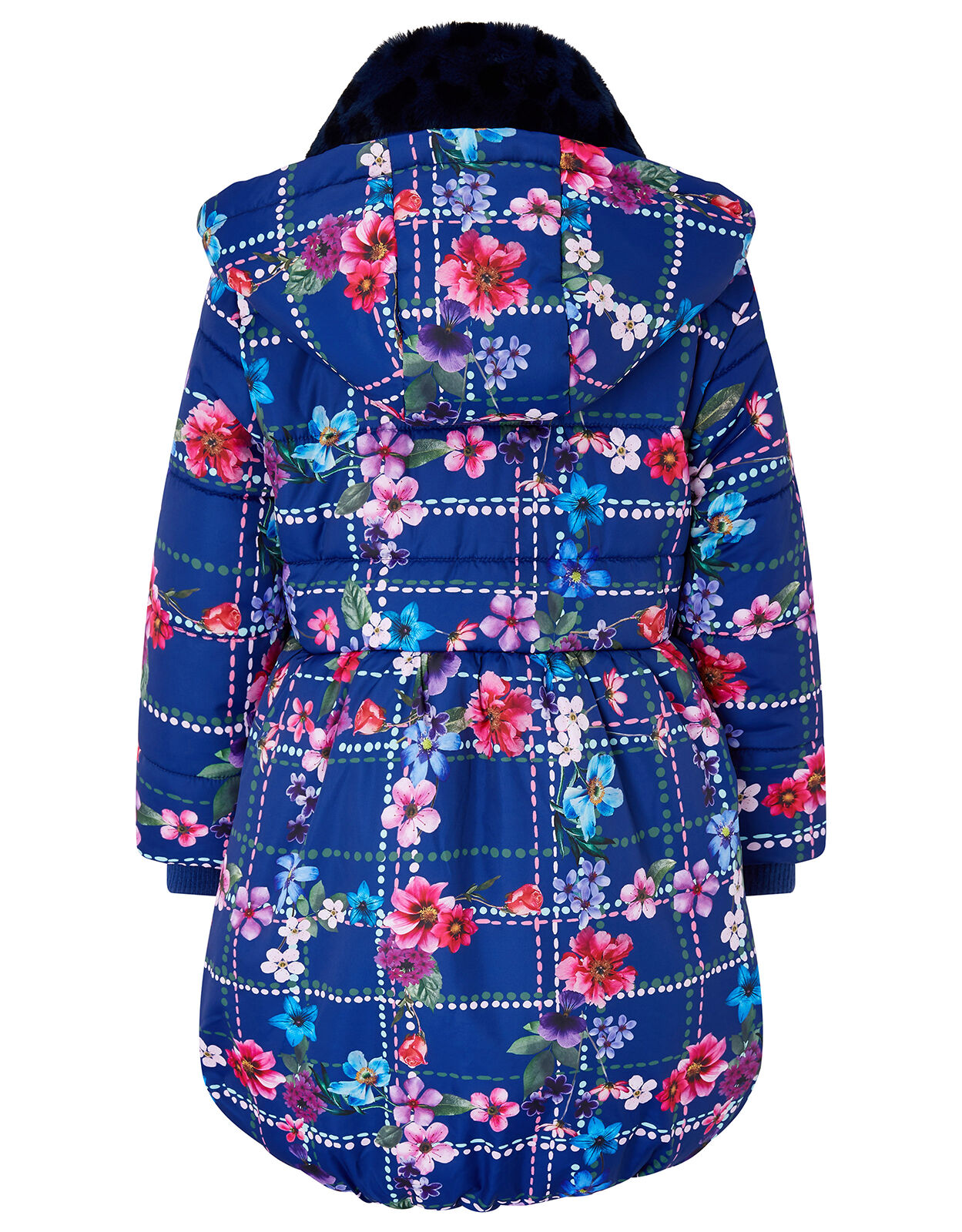 Monsoon navy sales girls coat