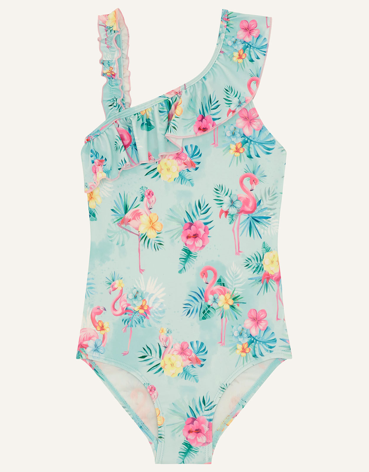 Flamingo swimsuit for girls sales