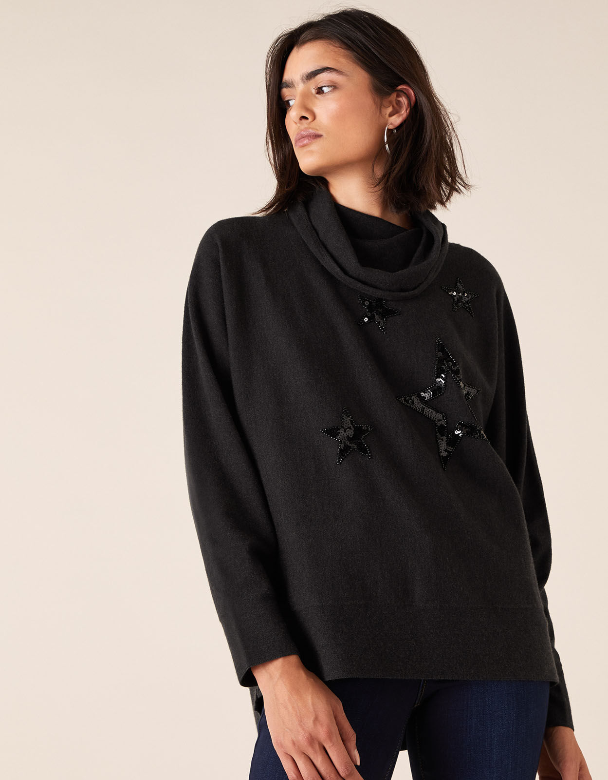 Grey jumper with sequins new arrivals