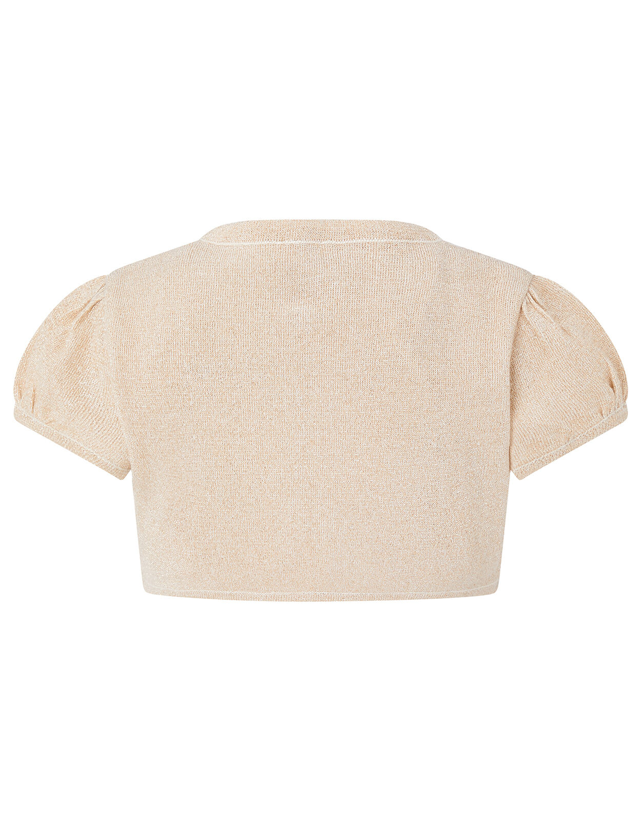 gold cropped cardigan