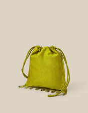Efie Bead Trim Drawstring Bag, , large