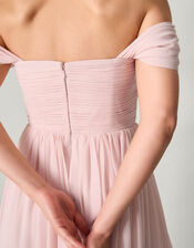 Evelyn Bardot Bridesmaid Dress, Pink (BLUSH), large